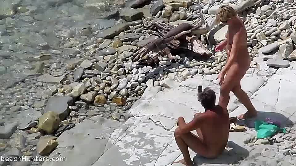 Paar Wird Beim Sex Am Strand Beobachtet